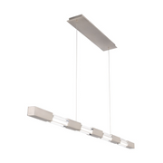 dweLED PD-15560 Super Star 1-lt 60" LED Linear Pendant, 4CCT - Brushed Nickel