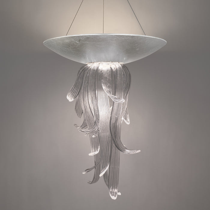 Modern Forms PD-22532 Tendril 1-lt 26" LED Pendant - Silver Leaf
