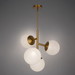 dweLED PD-23527 Quattro 4-lt 27" LED Pendant - Aged Brass