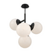 dweLED PD-23527 Quattro 4-lt 27" LED Pendant - Black