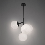 dweLED PD-23527 Quattro 4-lt 27" LED Pendant - Black