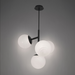 dweLED PD-23527 Quattro 4-lt 27" LED Pendant - Black