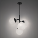 dweLED PD-23527 Quattro 4-lt 27" LED Pendant - Black