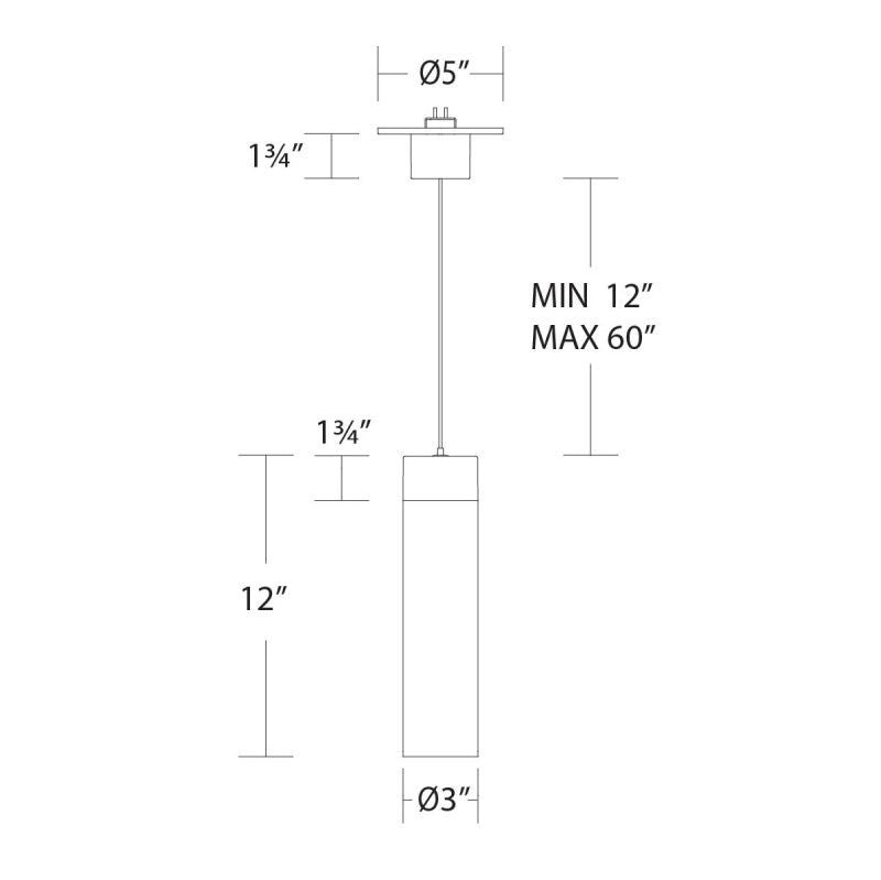 WAC PD-240212 Twist-N-Lite 1-lt 3" LED Pendant