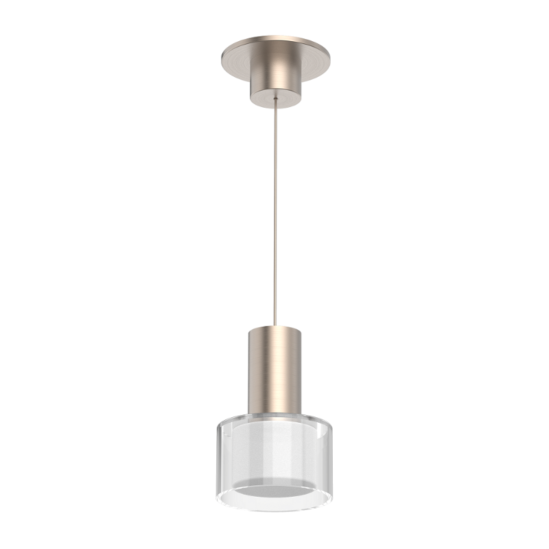WAC PD-250905 Twist-N-Lite 1-lt 5" LED Pendant, 5CCT - Brushed Nickel