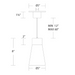 WAC PD-251005 Twist-N-Lite 1-lt 5" LED Pendant, CCT Selectable