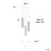 Modern Forms PD-30803R Cinema 3-lt 12" LED Pendant