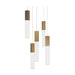 Modern Forms PD-30805R Cinema 5-lt 17" LED Pendant - Aged Brass