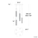 Modern Forms PD-30805R Cinema 5-lt 17" LED Pendant