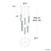 Modern Forms PD-30809R Cinema 9-lt 17" LED Pendant