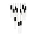 Modern Forms PD-30813S Cinema 13-lt 20" LED Pendant - Black