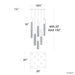 Modern Forms PD-30813S Cinema 13-lt 20" LED Pendant