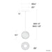 Modern Forms PD-32507 Swirly 1-lt 6" LED Pendant