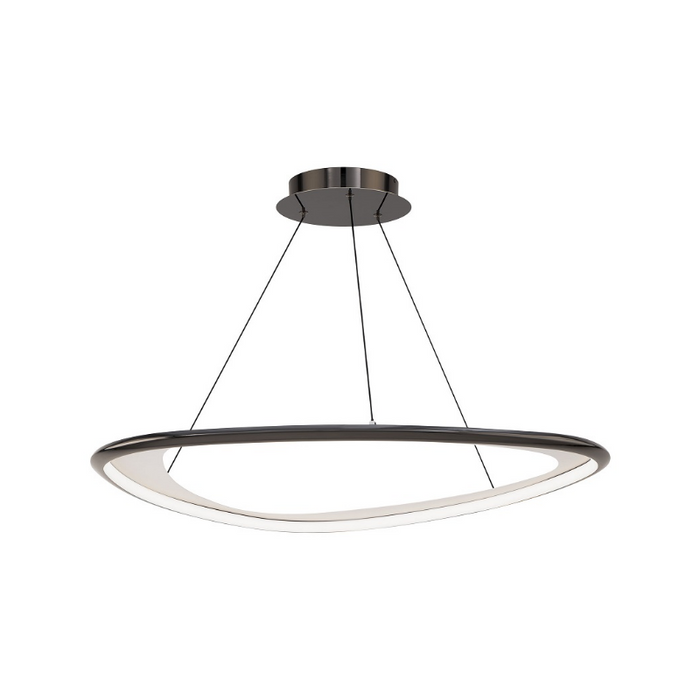 dweLED PD-41442 Oyster 1-lt 42" LED Pendant - Black Chrome