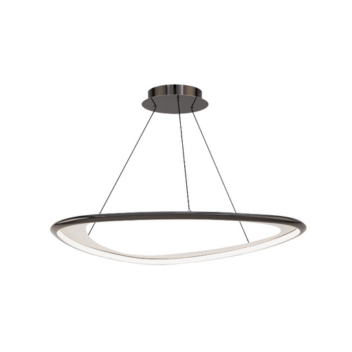 dweLED PD-41433 Oyster 1-lt 34" LED Pendant - Black Chrome
