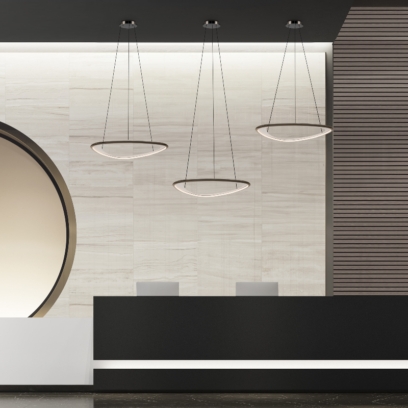 dweLED PD-41442 Oyster 1-lt 42" LED Pendant