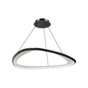 dweLED PD-41442 Oyster 1-lt 42" LED Pendant - Black Chrome