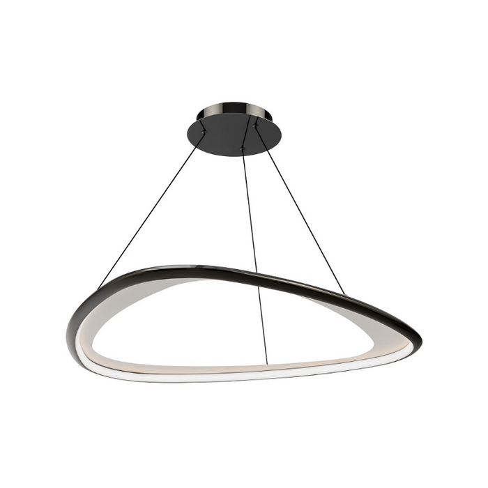 dweLED PD-41442 Oyster 1-lt 42" LED Pendant - Black Chrome