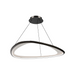 dweLED PD-41442 Oyster 1-lt 42" LED Pendant - Black Chrome