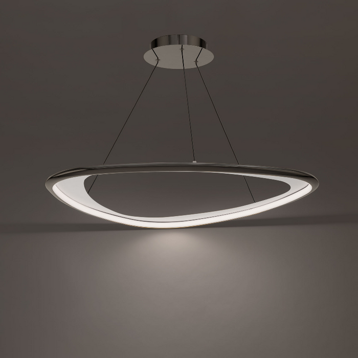 dweLED PD-41442 Oyster 1-lt 42" LED Pendant - Aged Brass