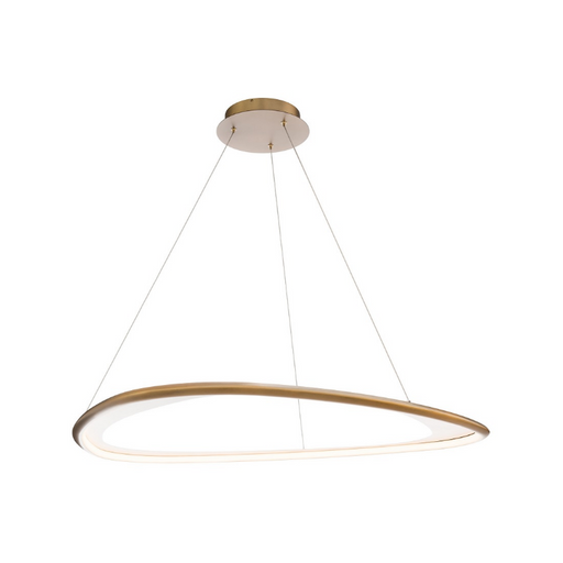 dweLED PD-41442 Oyster 1-lt 42" LED Pendant - Aged Brass