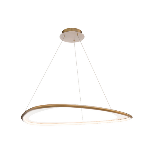 dweLED PD-41433 Oyster 1-lt 34" LED Pendant - Aged Brass