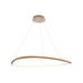 dweLED PD-41433 Oyster 1-lt 34" LED Pendant - Aged Brass