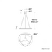 dweLED PD-41442 Oyster 1-lt 42" LED Pendant