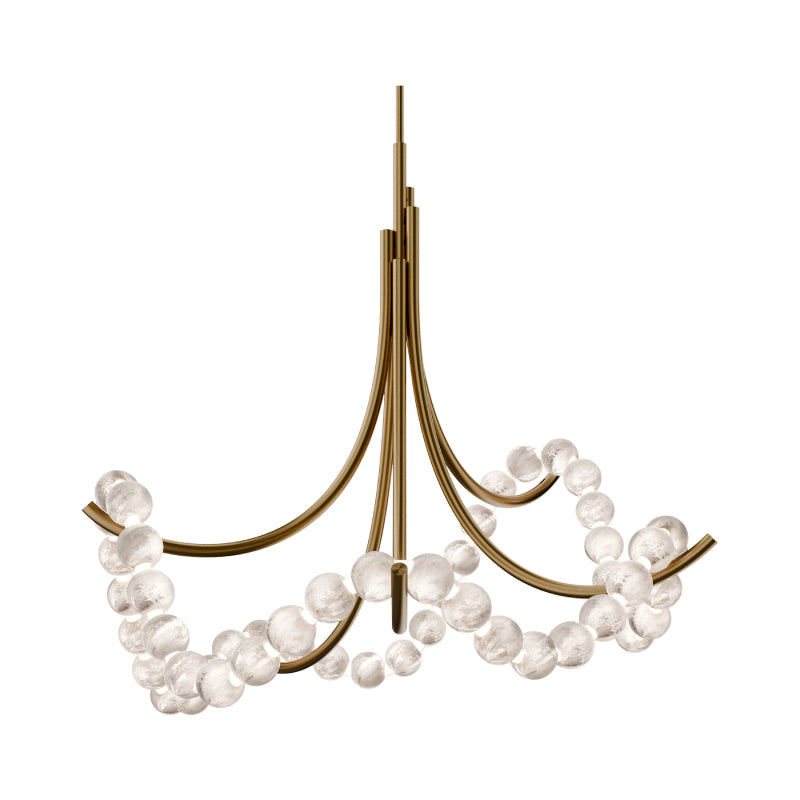 Modern Forms PD-50437 Parel 37" LED Chandelier-Aged Brass