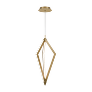 dweLED PD-53520 Tribeca 3-lt 8" LED Pendant - Aged Brass