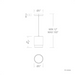 dweLED PD-58506 Cloak 1-lt 5" LED Pendant
