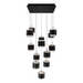dweLED PD-68925S Banded 25-lt 29" LED Multi Light Pendant, CCT Selectable
