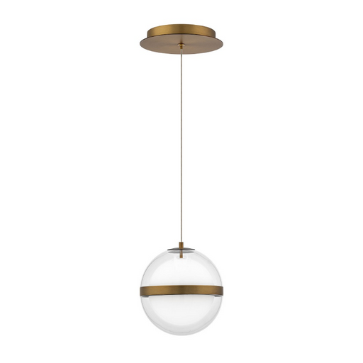 dweLED PD-77506 Cyllindra 1-lt 6" LED Pendant - Aged Brass