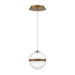 dweLED PD-77506 Cyllindra 1-lt 6" LED Pendant - Aged Brass