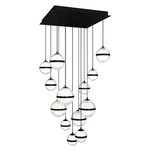 dweLED PD-77541S Cyllindra 41-lt 37" LED Multi Light Pendant, CCT Selectable