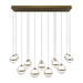 dweLED PD-77503L Cyllindra 3-lt 42" LED Multi Light Pendant, CCT Selectable