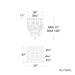 dweLED PD-77541S Cyllindra 41-lt 37" LED Multi Light Pendant, CCT Selectable