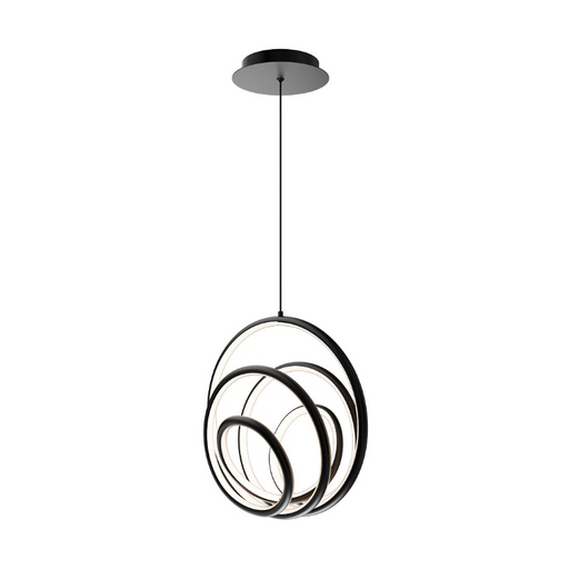dweLED PD-81513 Hoopla 1-lt 13" LED Pendant - Black