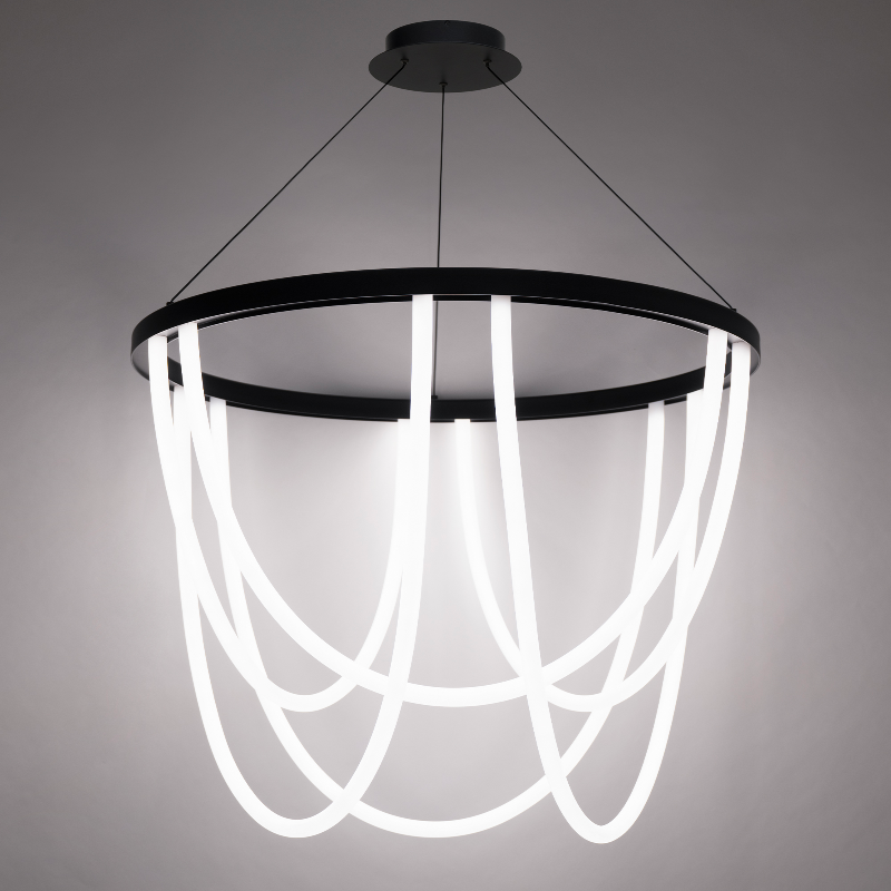 dweLED PD-89436 Margarite 6-lt 36" LED Chandelier
