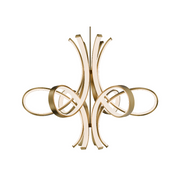 Modern Forms PD-90556 Fleur De Lis 6-lt 56" LED Pendant - Aged Brass