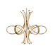 Modern Forms PD-90556 Fleur De Lis 6-lt 56" LED Pendant - Aged Brass