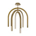 dweLED PD-93534 Helmet 30" LED Pendant - Aged Brass
