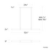 dweLED PD-97552 Balance Beam 1-lt 53" LED Pendant
