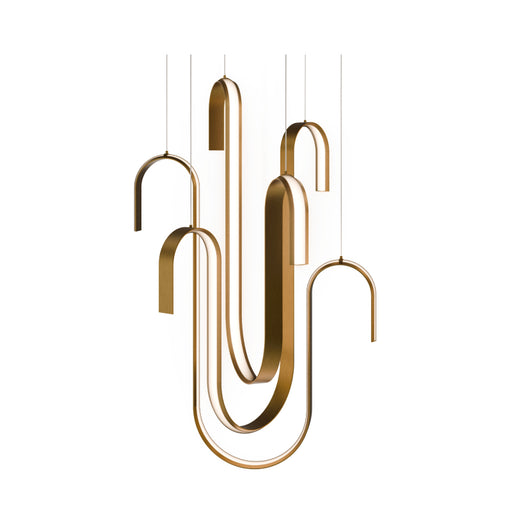 Modern Forms PD216640 Seahorse 29" LED Chandelier-Aged Brass