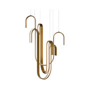 Modern Forms PD216640 Seahorse 29" LED Chandelier-Aged Brass
