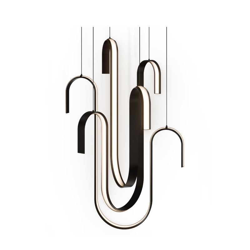Modern Forms PD216640 Seahorse 29" LED Chandelier-Black