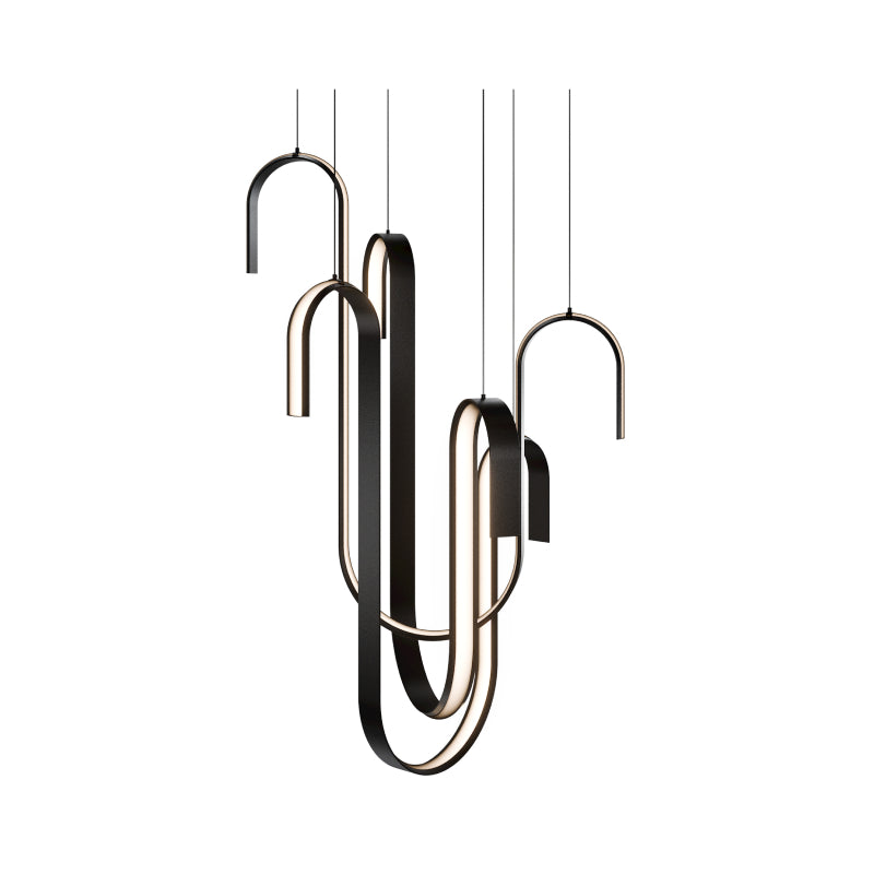 Modern Forms PD216640 Seahorse 29" LED Chandelier-Black