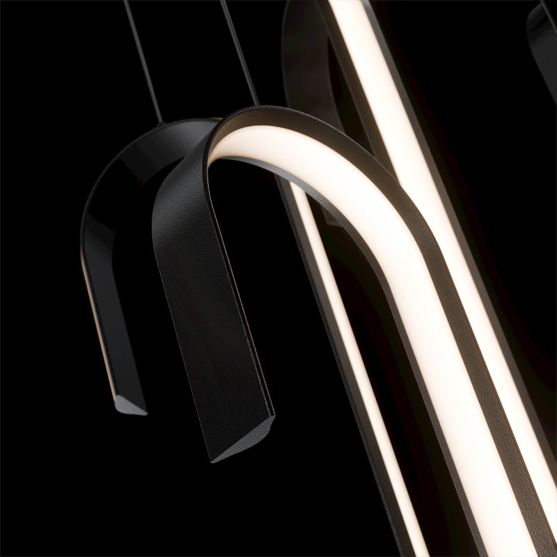 Modern Forms PD216640 Seahorse 29" LED Chandelier-Black