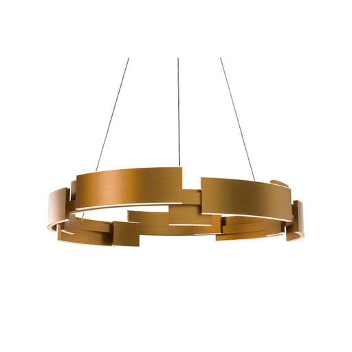 Modern Forms PD232632-TWA Keefe 32" LED Pendant-Aged Brass