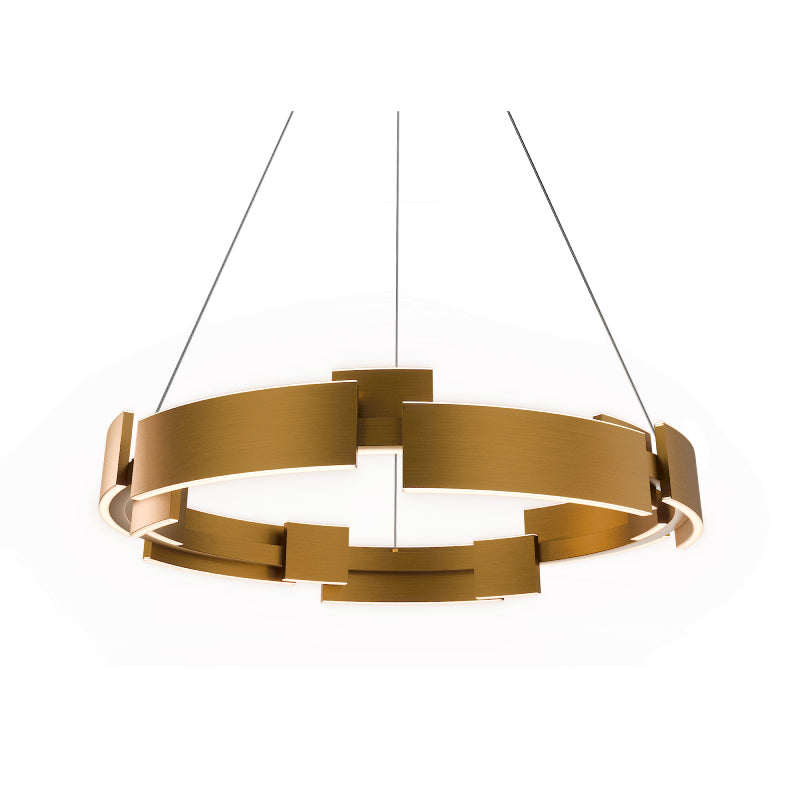 Modern Forms PD232632-TWA Keefe 32" LED Pendant-Aged Brass